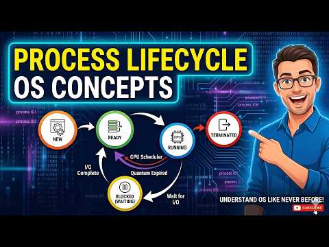 Process Lifecycle Explained | All Process States (New, Ready, Running, Waiting, Suspended)