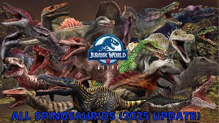 All Spinosaurids 2025 Update  Jurassic World A