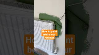 How to paint behind a radiator without removing it