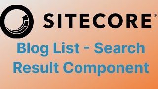 Blog List Using Search Result Component