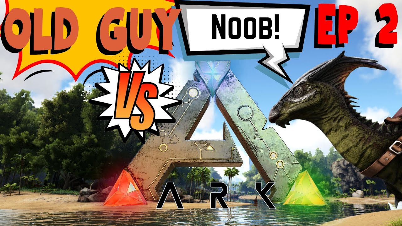 Slingshot Slayer (Episode 2) Old Guy vs Ark Survival Evolved YouTube
