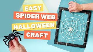 DIY Spider Web Craft with Yarn for Halloween (Full Length Tutorial) | Welcome to Nana's