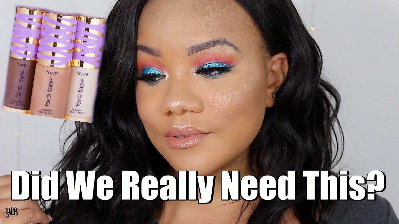 TARTE FACE TAPE FOUNDATION DEMO AND WEAR TEST // DO YOU NEED IT? - YouTube