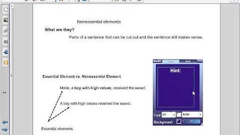 Parenthetical expressions and nonessential elements