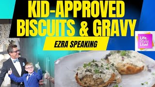Kid-Approved Biscuits & Gravy with Top Chef JMT on WISH-TV 8's Live.Style.LIVE! - Ezra Speaking