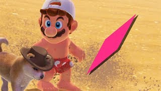 jump on the mario odyssey dog to glitch into the sky forever - one time glitch