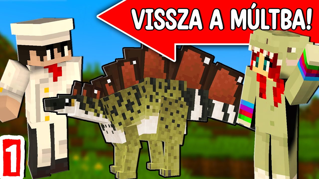VISSZA A MÚLTBA!  - Minecraft Dinós/Állatos Modpack Immuval!
