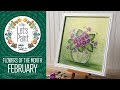 How to Paint a Violet - Donna Dewberry Flowers of the Month February