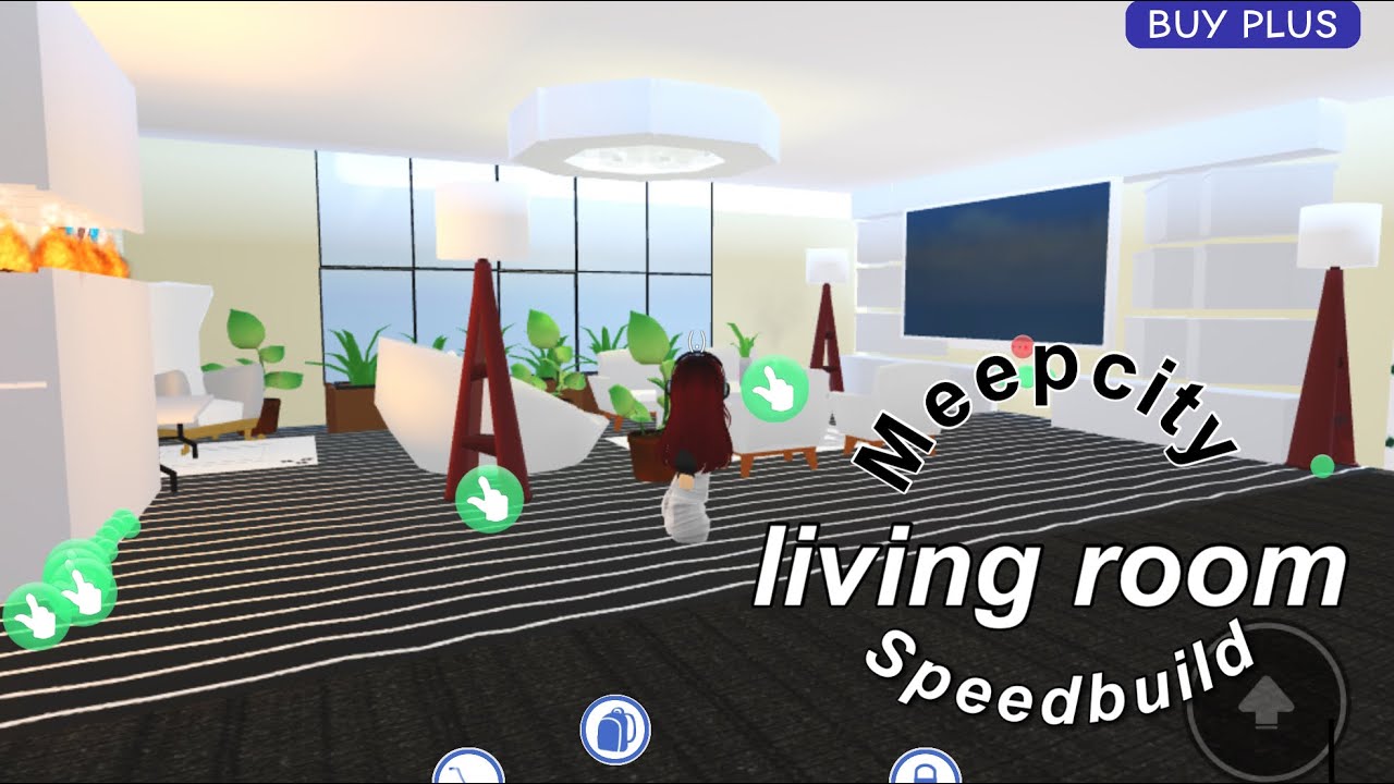 Meepcity Simple Modern living room speedbuild YouTube