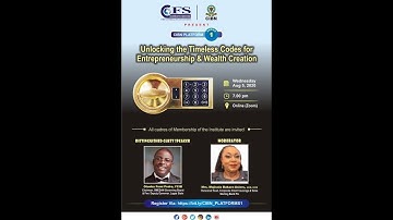 CIBN PLATFORM SERIES 1 - Unlocking the Timeless Codes for Entrepreneurship & Wealth Creation