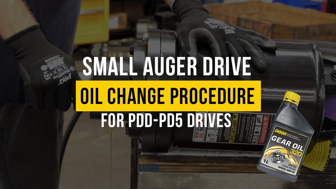Oil Change Procedure PDD PD5 Maintenance & Service Digga Australia YouTube