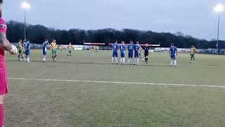 Runcorn Linnets vs Chasetown 02/11/2024. Naim Arsan with a free kick that goes inches wide.