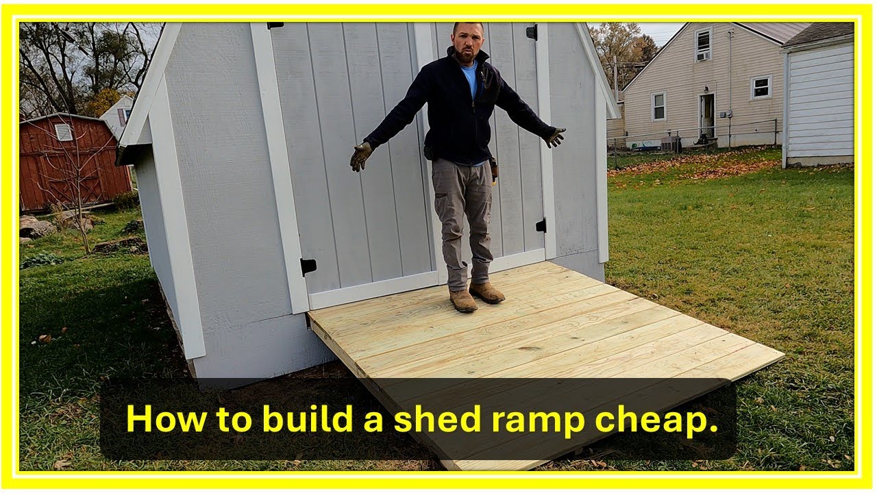 Build Detached Shed Ramp Building A Shed Ramp - YouTube