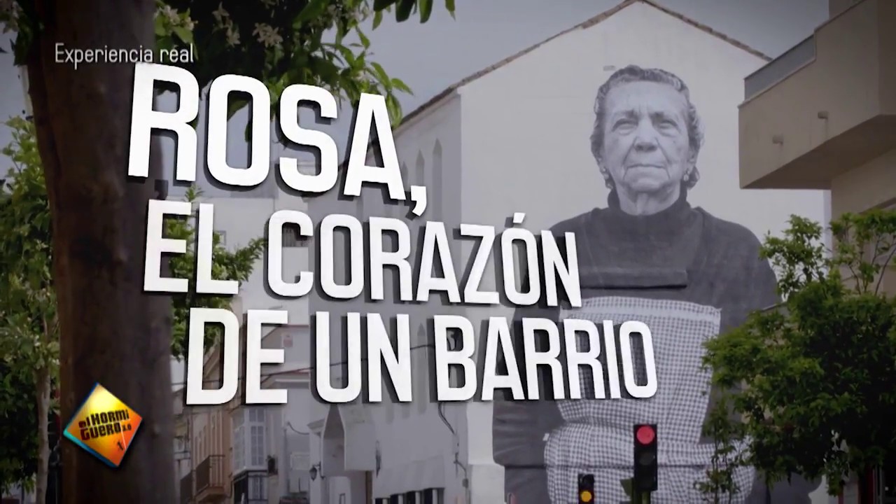 Retrato gigante sorpresa a Rosa