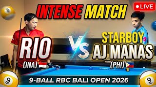Rio (INA) vs Starboy Aj Manas (PHI) : RBC Bali Open Billiard 9 Ball 2026 screenshot 5
