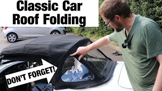 How To Fold A Classic Car Convertible Roof - Roadster Soft-Top Explained! screenshot 1