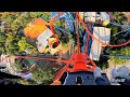 [4K] Insane Floorless Dive Coaster | SheiKra at Busch Gardens Theme Park 2022