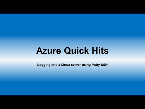 Connecting to Azure Linux instance using Putty