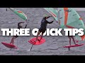 Heelside tacking  wing foiling quick tips
