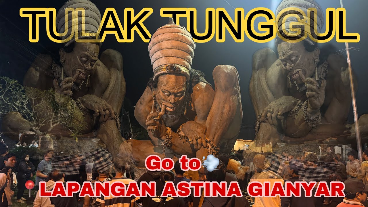 TULAK TUNGGUL MENUJU LAPANGAN ASTINA GIANYAR UNTUK MEMERIAHKAN HUT KOTA GIANYAR YANG KE 254