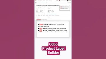 Odoo Product Label Builder — New Features: List Sections and the HTML widget