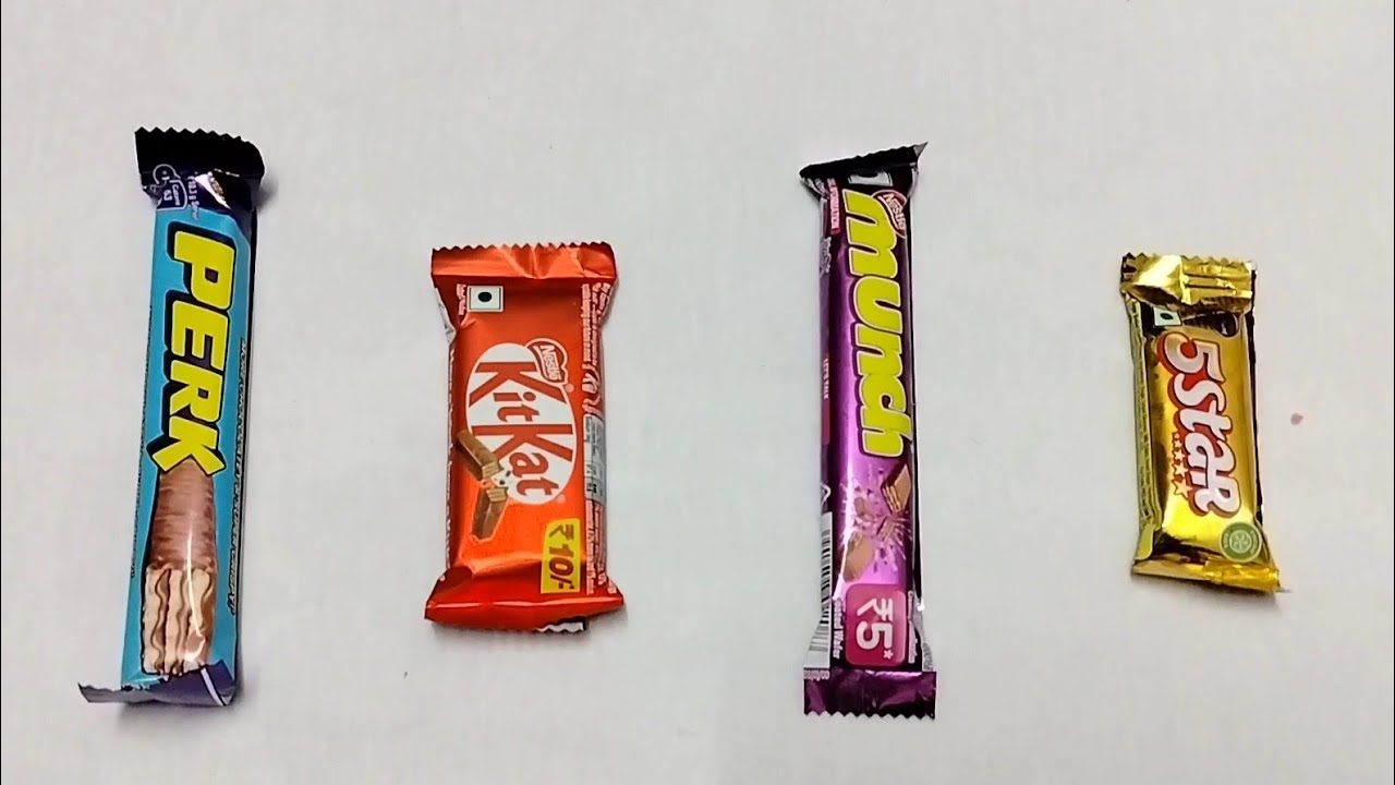 Perk vs KitKat vs Munch vs 5 Star || Chocolates 🍫🍫 || Candies 🍭🍭