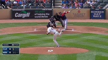 CLE@MIN: Perez hits a towering solo shot in the 3rd