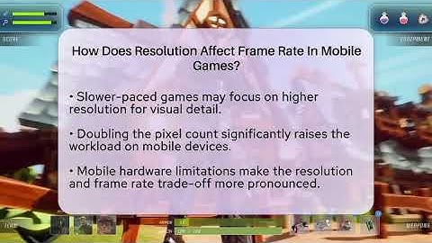 How Does Resolution Affect Frame Rate In Mobile Games? - Video Gamers Vault