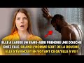 Une jeune femme offre un abri  un sansabri dans sa maison quand lhomme sort de la douche il