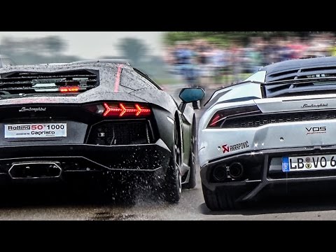 Lamborghini Huracan VS Aventador - SOUND BATTLE!