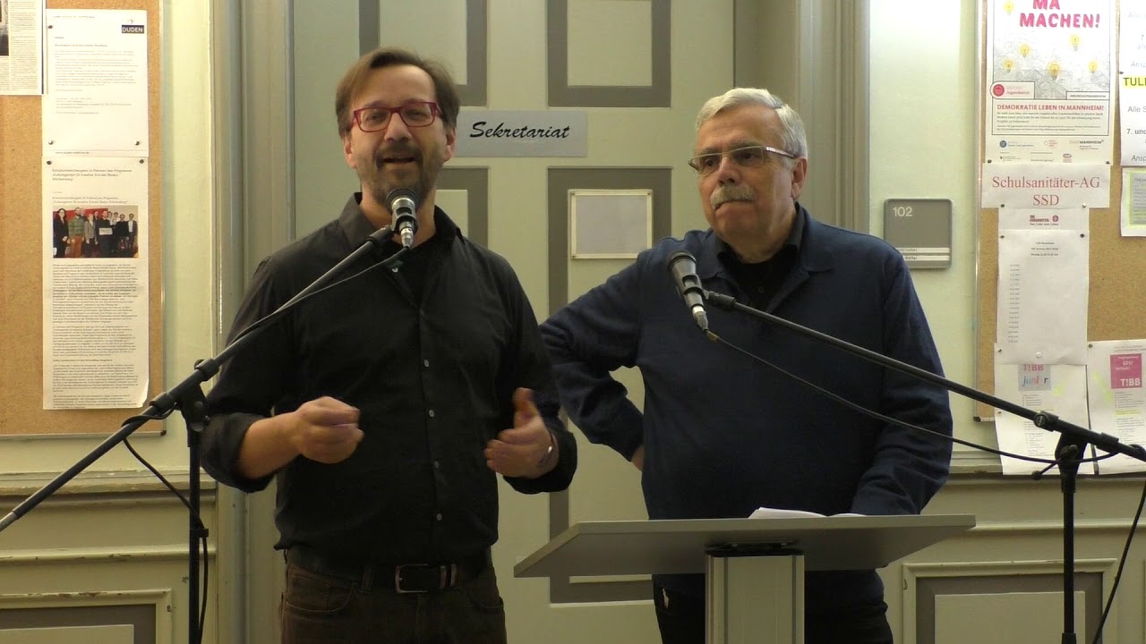 Vernissage Uwe Esser - Peter Schmid im Gespräch mit dem Künstler