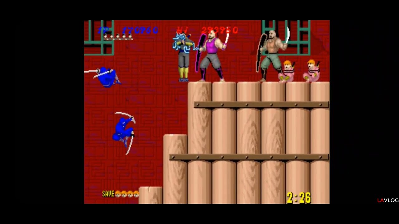 Shinobi (Sega/Arcade/1987) One Coin Ninja Arcade game
