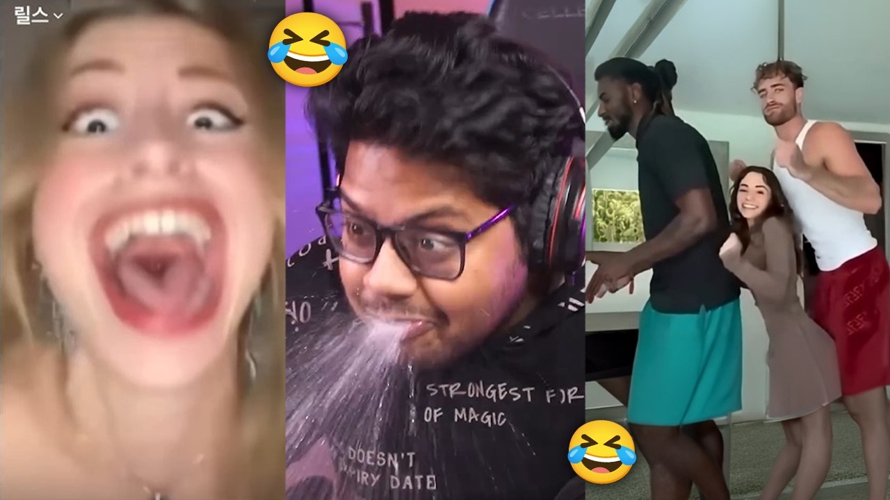 TRY NOT TO LAUGH BUT WE HAVE WATER IN OUR MOUTH CHALLENGE 🤣 | Funny Shorts Compilation | Part 80
