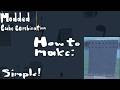 Como hacer una pared de concreto reforzada || Cube combination modded