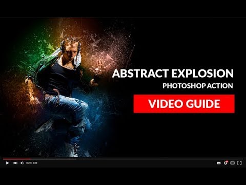 Abstract Explosion Photoshop Action Tutorial