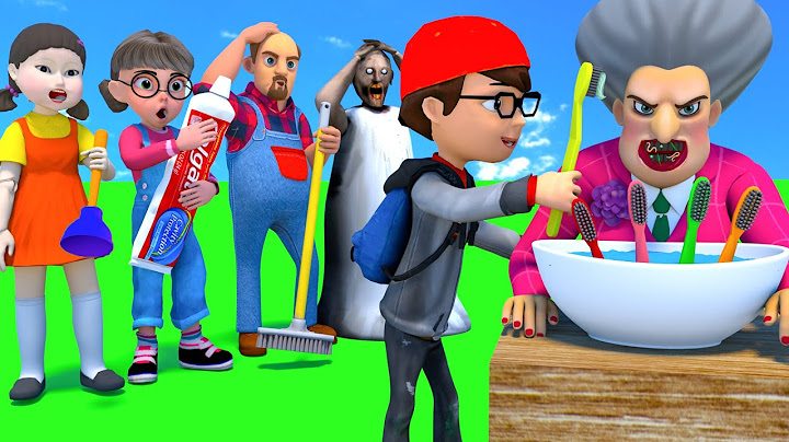 Scary Teacher 3D vs Squid Game Brush Teeth Miss T White or Black 5 Times Challenge