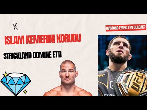 UFC302 - HAFİF SİKLETİN TARTIŞMASIZ ŞAMPİYONU İSLAM - STRICKLAND DOMİNE ETTİ