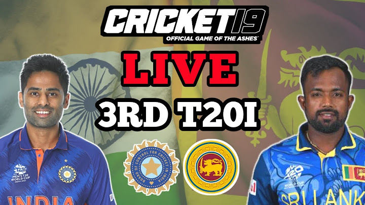 LIVE INDIA VS SRI LANKA || 3RD T20I || INDIA TOUR OF SRI LANKA  2024