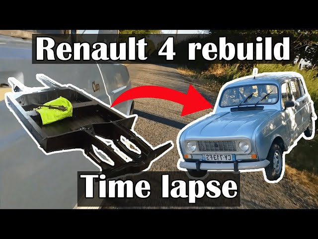 Réparation passage de roue arrière gauche. Renault R4 4L Berline. Complet,  déjà assemblé. 
