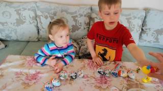 14 Киндер Сюрпризов. 14 Kinder Surprise