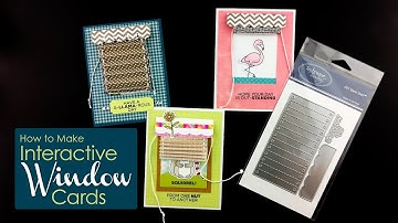 Interactive Cards - Blinds and Valance Dies - Technique Video - Technique Tuesday