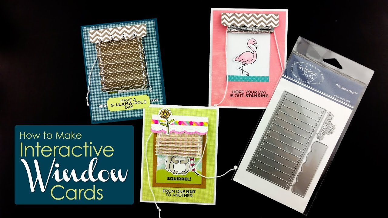 Interactive Cards - Blinds and Valance Dies - Technique Video ...