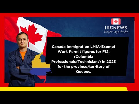 2023 Canada LMIA-Exempt Work Permit Data: Colombian Professionals & Technicians in Quebec (F12)