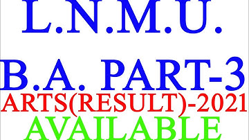 LNMU BA PART 3 RESULT OUT 2021-2022 || LNMU NEW UPDATE-2022, LNMU PART 3 RESULT-2021