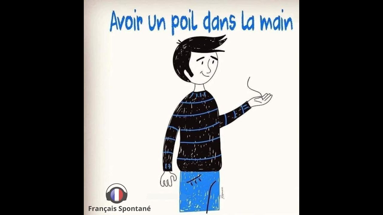 L'expression idiomatique "Avoir un poil dans la main" YouTube