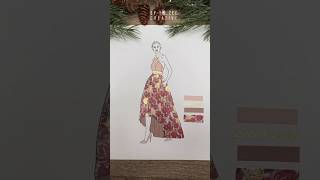 Fashion Illustration using washi tapes #shorts #shortscreator #asmr #fashiondesign #washitape Fashion Illustration using washi tapes #shorts #shortscreator #asmr #fashiondesign #washitape