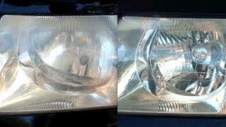 HOW TO CLEAN DIRTY HEADLIGHTS WITH TOOTHPASTE - Before and After