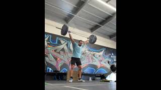 1 snatch high pull + 1 power snatch x 2 @ 80% of current max power snatch (95,115,135,155,170 x4)