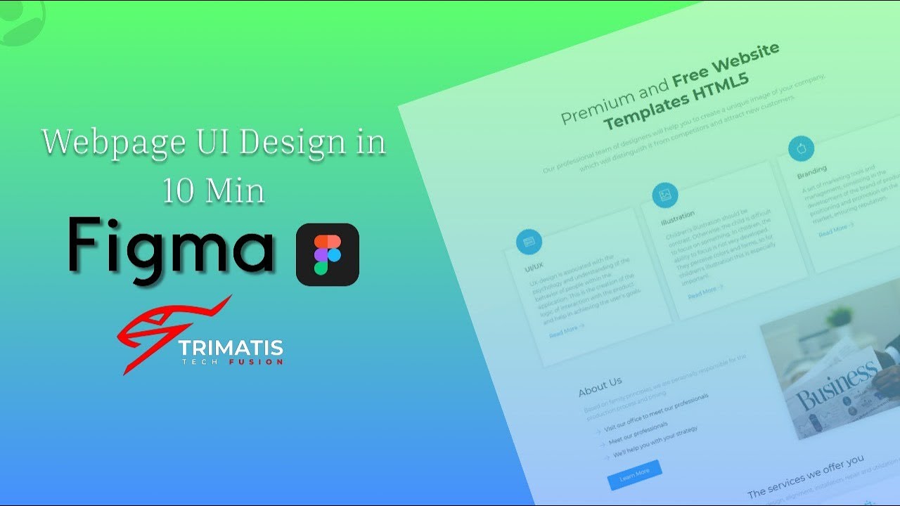 Figma Webpage UI Design in 10 Minutes - YouTube