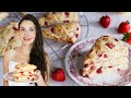 Scones de fresa 🍓 Fáciles, deliciosos y con pocos ingredientes 🍰 Esconacento